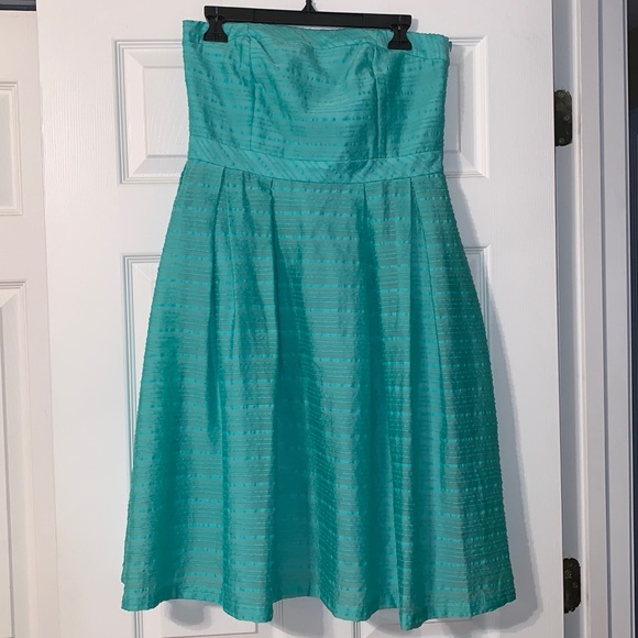 Liz Claiborne Teal Strapless Cocktail Dress - Picture 1 of 3